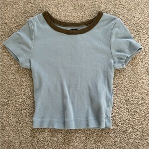 blue Urban Outfitters baby tee